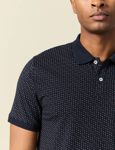 Polo éco-responsable noir homme