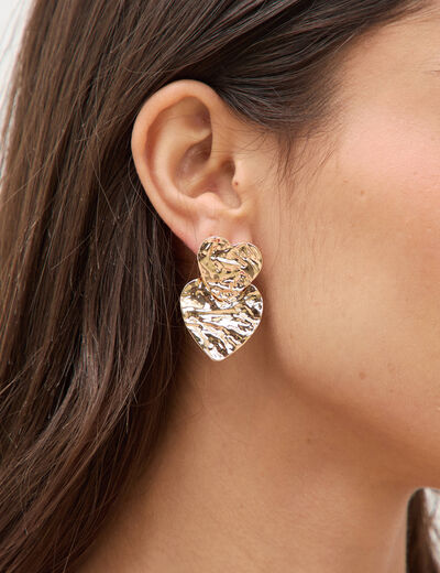 Boucles d'oreilles couleur or femme