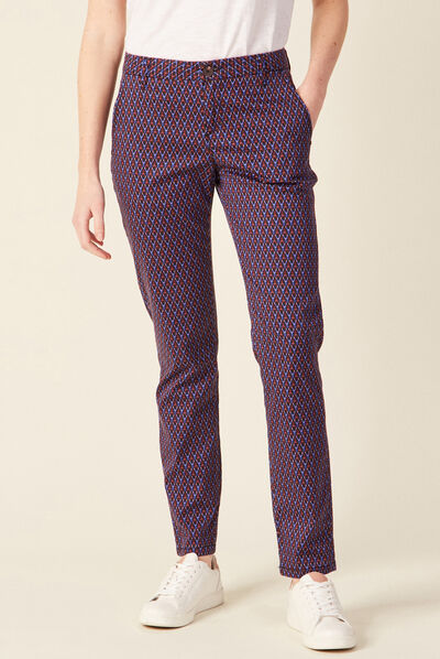 Pantalon chino Instinct noir femme