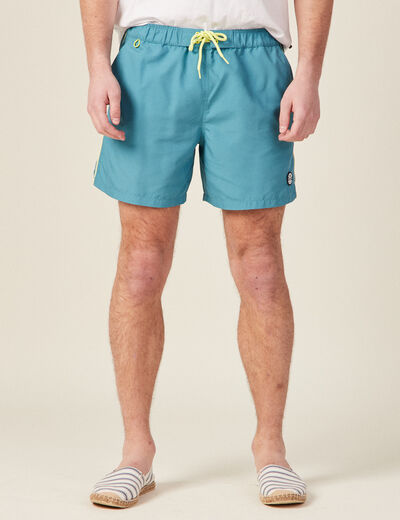 Short de bain bleu pétrole homme