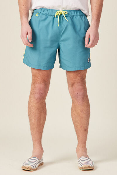 Short de bain bleu pétrole homme