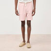 Bermuda rose poudr&eacute;e homme