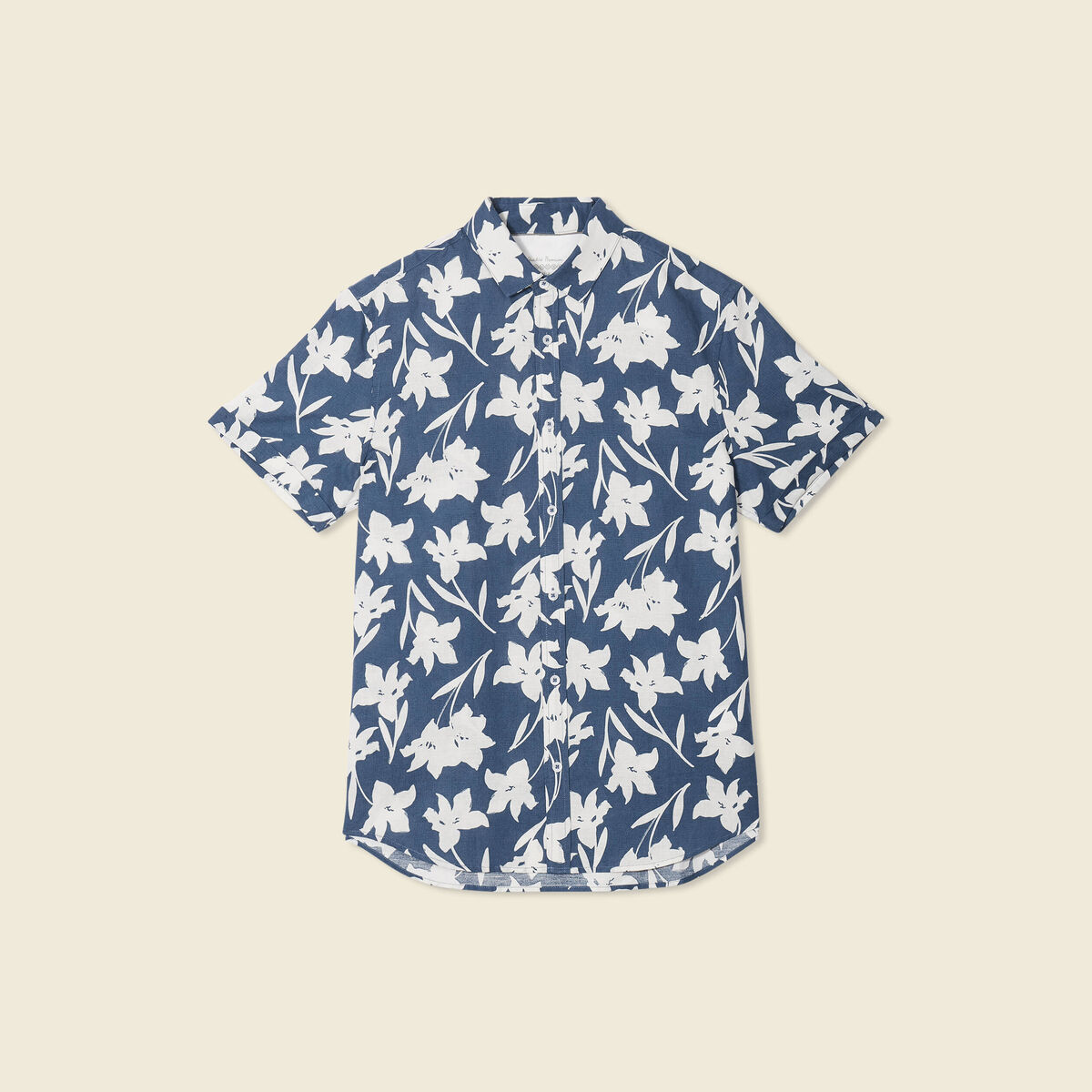Chemise manches courtes bleu homme