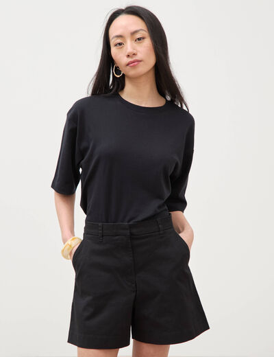 Short taille standard noir femme