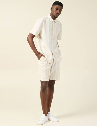 Chemise éco-responsable ecru homme