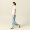 T-shirt manches courtes blanc femme