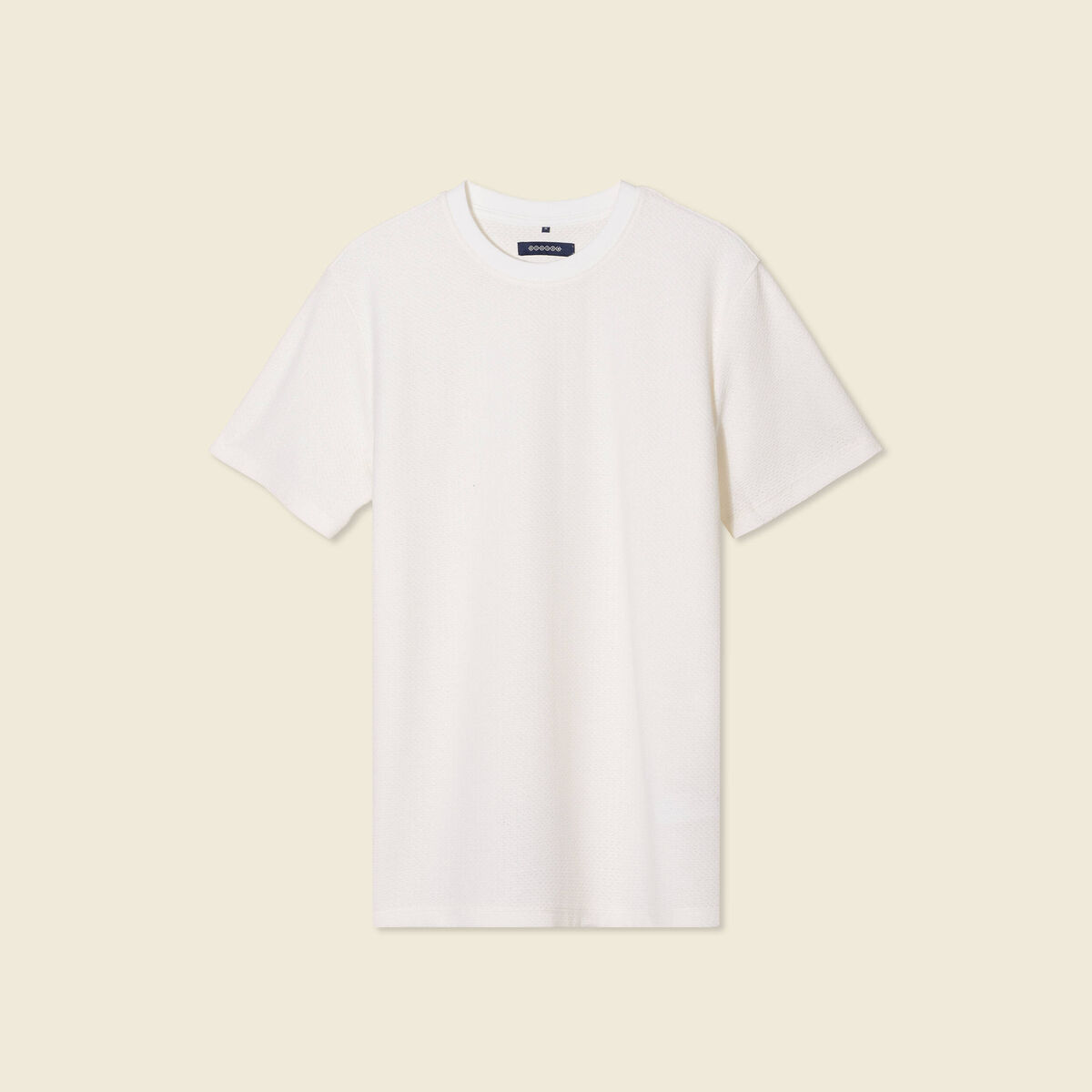 T-shirt manches courtes ecru homme
