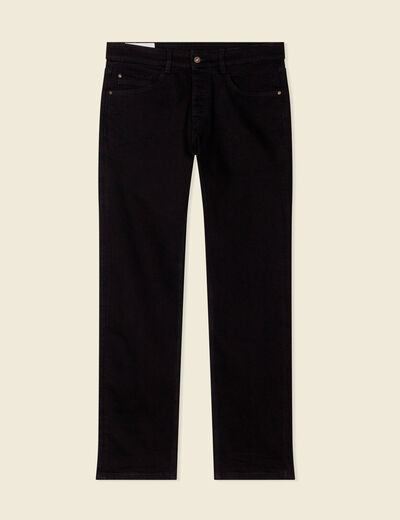 Jeans regular éco-responsable denim noir homme