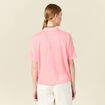 Chemise manches courtes rose femme