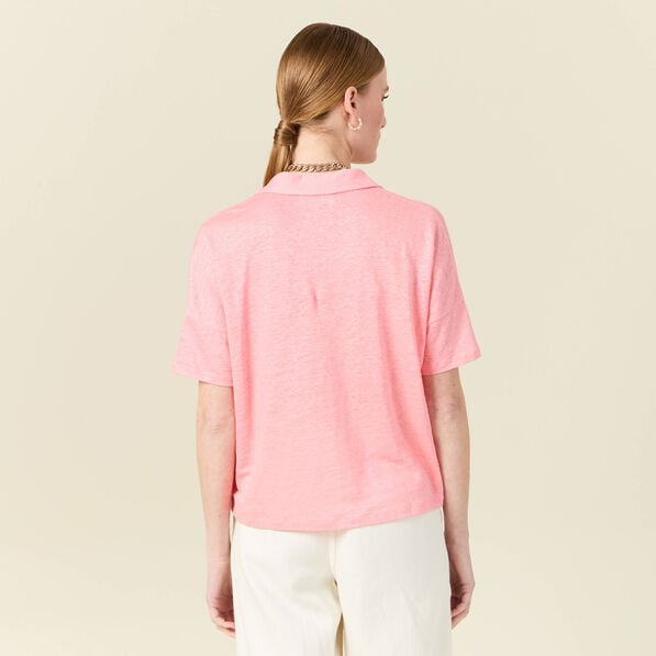 chemise manches courtes rose femme Chemise manches courtes rose femme