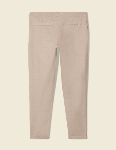 Pantalon chino jogger beige homme