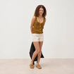 D&eacute;bardeur d&eacute;collet&eacute; bretelles vert olive femme
