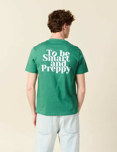 T-shirt en coton vert homme