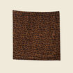 Foulard marron cognac femme
