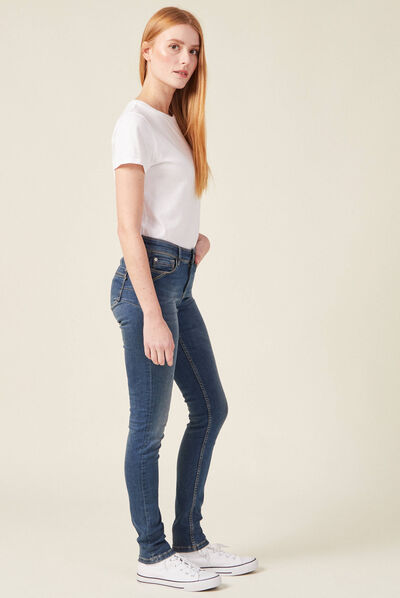 Jeans Marylin - skinny push up denim stone femme