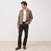Jeans regular longueur 32 marron homme