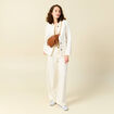 T-shirt manches courtes creme femme
