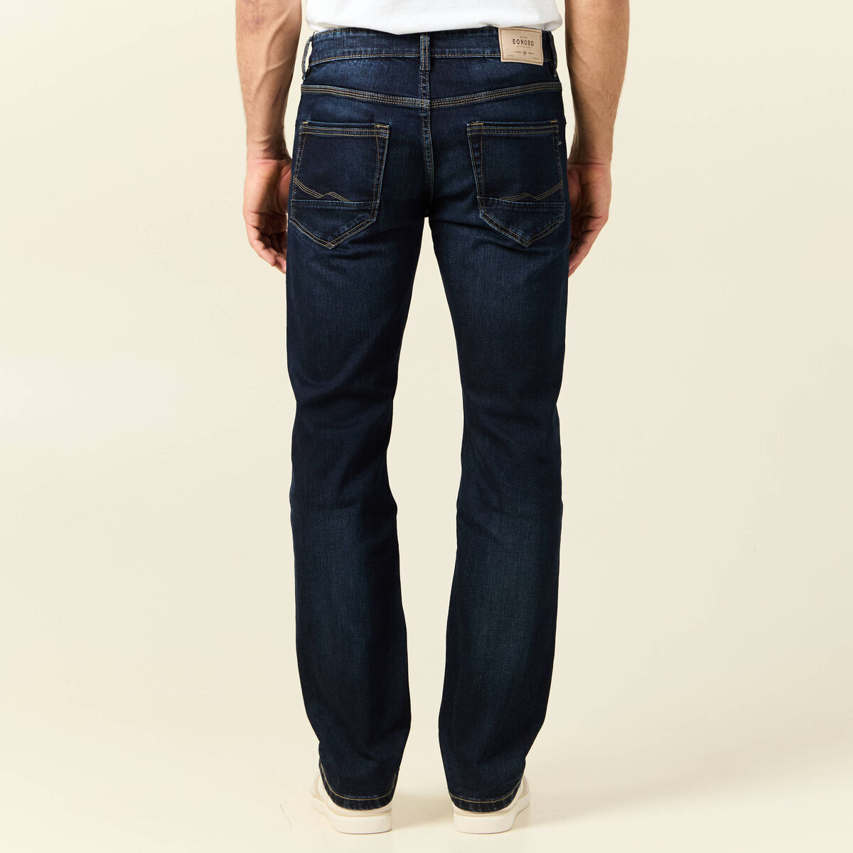 Jeans éco-responsable regular denim brut homme