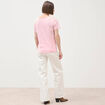 T-shirt manches courtes rose clair femme