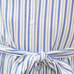 Robe manches courtes col am&eacute;ricain ecru femme