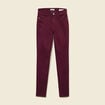 Pantalon skinny push-up taille standard prune femme