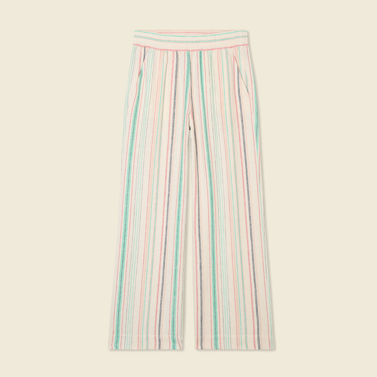 Pantalon large fluide blanc femme