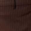 Pantalon taille haute marron fonc&eacute; femme
