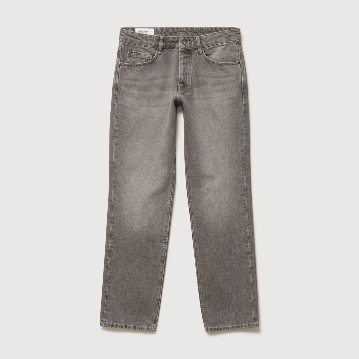 Jeans regular longueur 32 marron homme