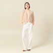 Gilet sans manches creme femme
