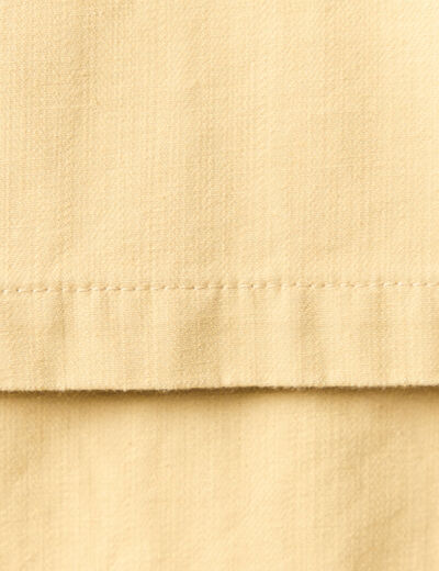 Veste oversize mi-longue en coton beige femme