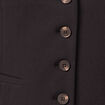 Veston boutonné noir femme