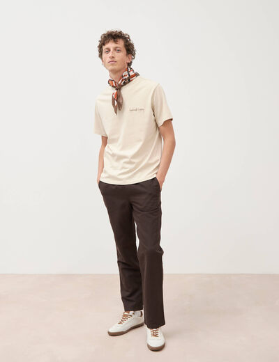 T-shirt en coton sable homme