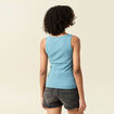 Débardeur femme uni col arrondi Instinct bleu gris femme
