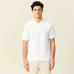 Polo manches courtes ecru homme