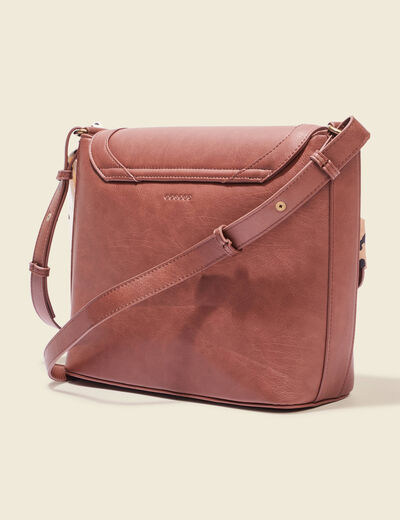 Sac avec foulards marron foncé femme