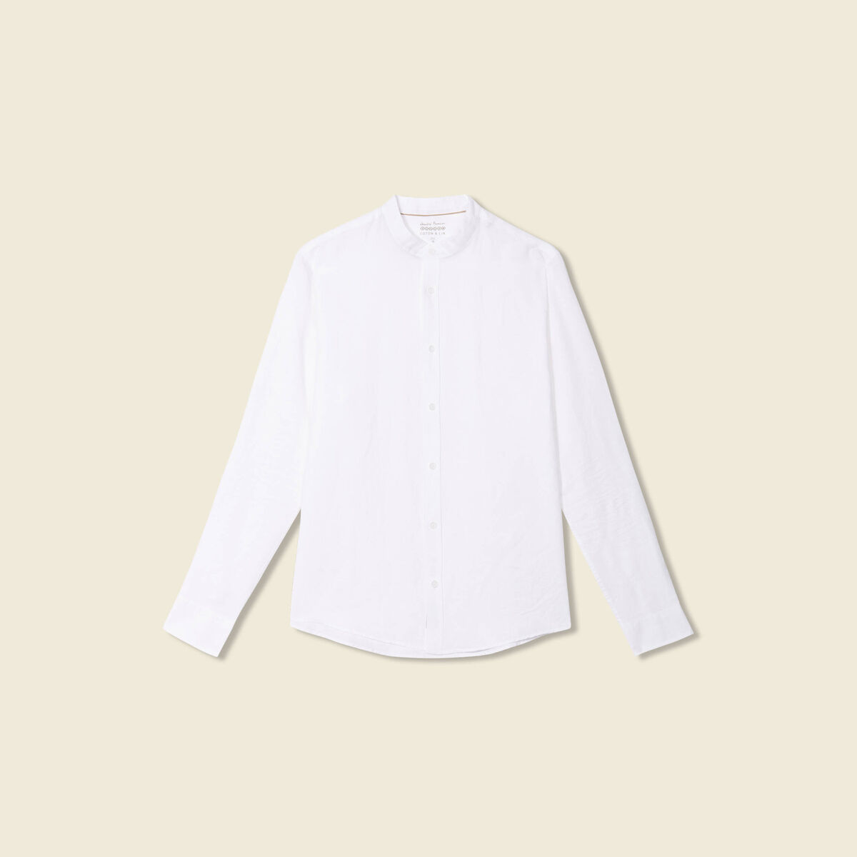 Chemise manches longues blanc homme