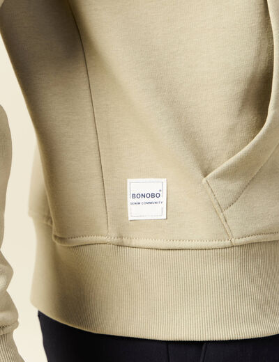 Sweat à capuche gris homme
