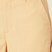 Pantalon city large à pinces beige femme