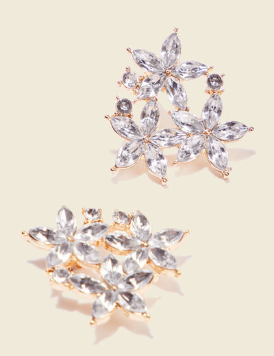 Boucles d'oreilles clous couleur or femme