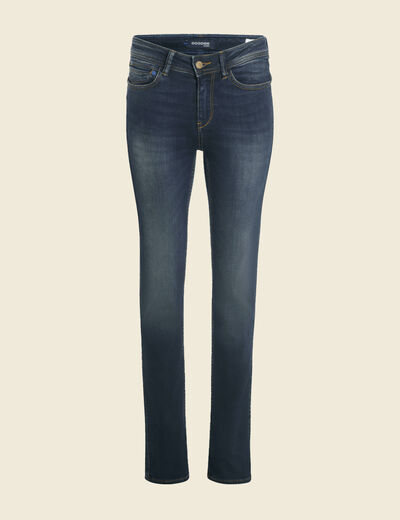 Jeans Demi - regular taille haute denim brut femme