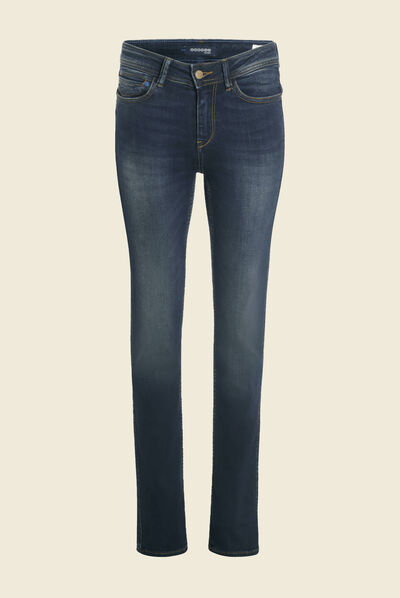 Jeans Demi - regular taille haute denim brut femme