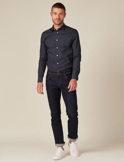 Chemise bleu marine homme