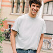 T-shirt manches courtes bleu gris homme