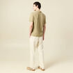 Polo manches courtes vert olive homme