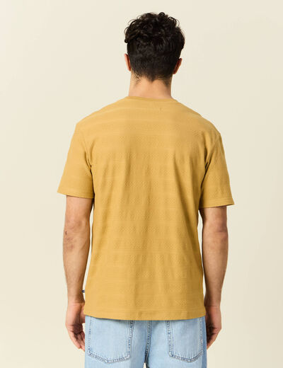 T-shirt manches courtes beige homme