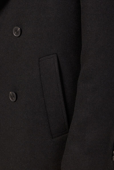 Pardessus éco-responsable noir homme
