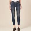 Jeans skinny push up 7/8ème denim brut femme