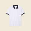 Polo éco-responsable blanc homme