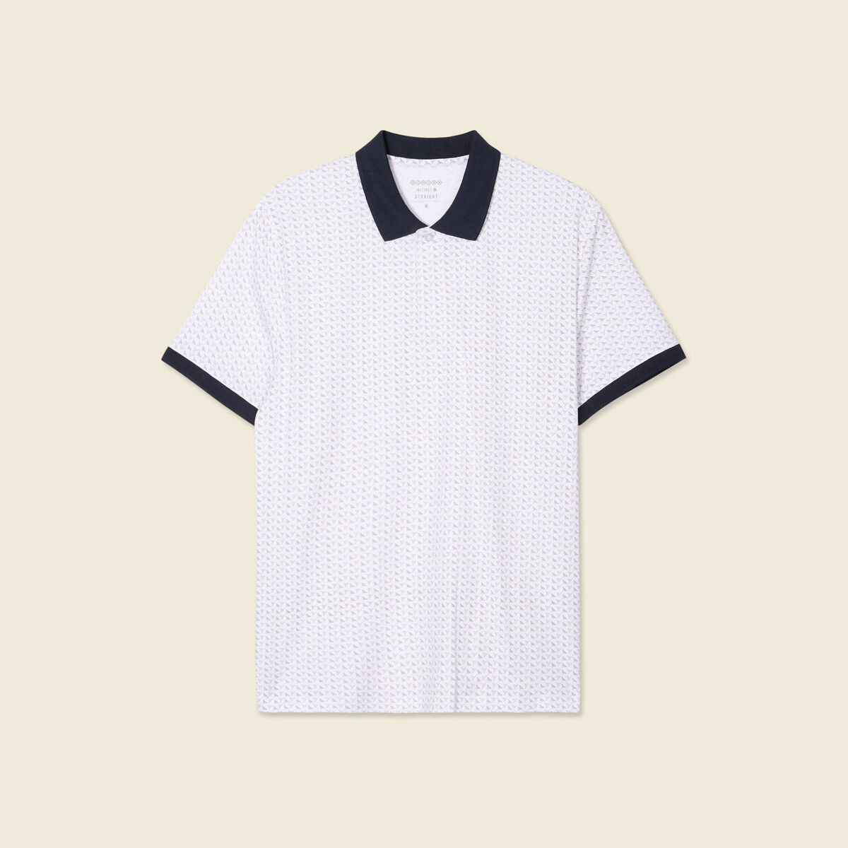 Polo éco-responsable blanc homme