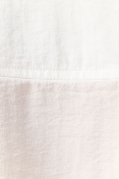 Chemise manches longues ecru femme